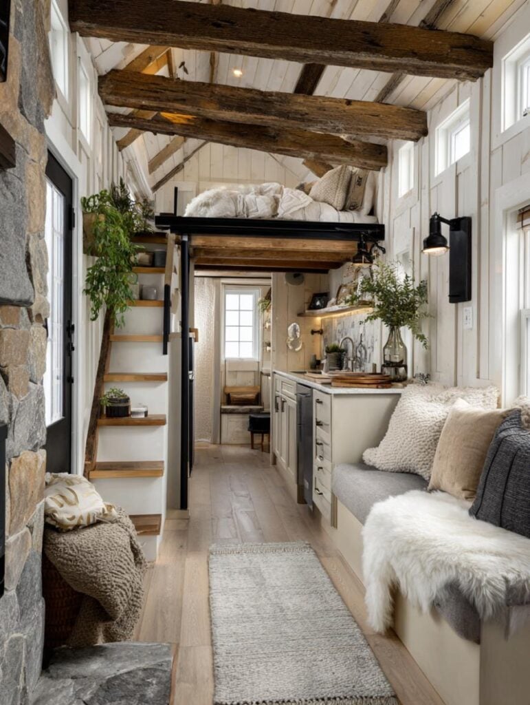 42 Truly Spectacular Farmhouse-Style Tiny Home Interiors – Home ...