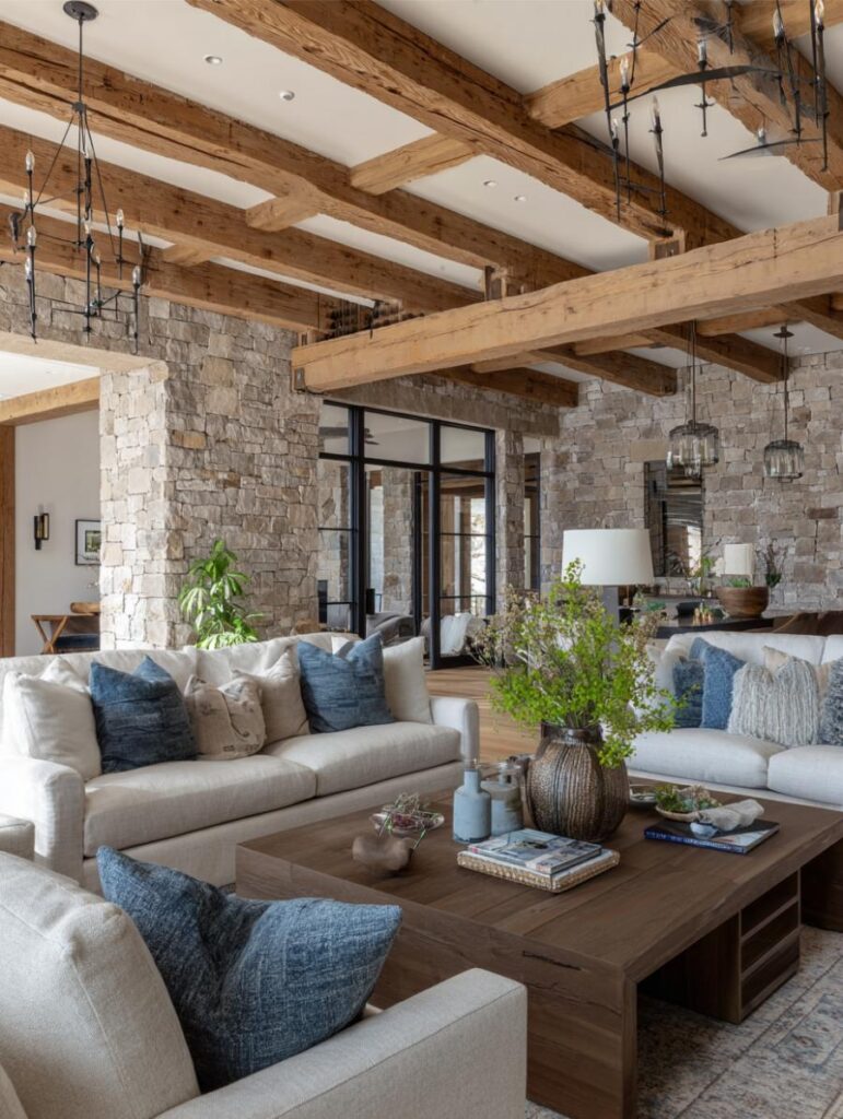 40 Luxury $100K+ Rustic Transitional Living Rooms – Home Stratosphere