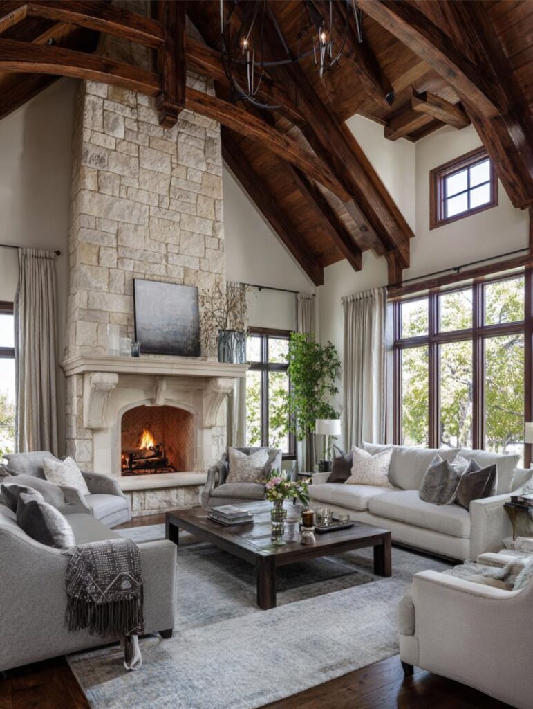 40 Luxury $100K+ Rustic Transitional Living Rooms – Home Stratosphere