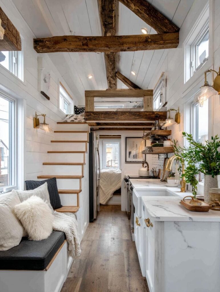 42 Truly Spectacular Farmhouse-Style Tiny Home Interiors – Home ...