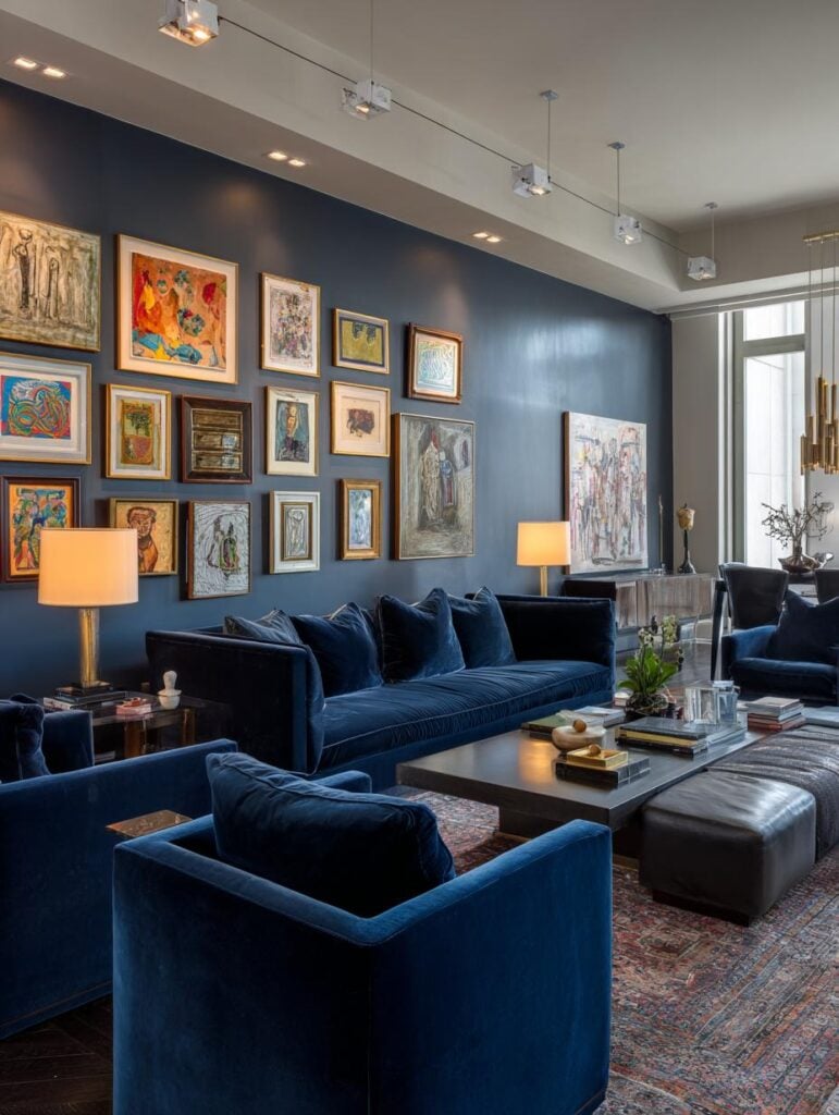 37 Trending Navy Blue Living Room Designs that Quietly Signal Expensive ...