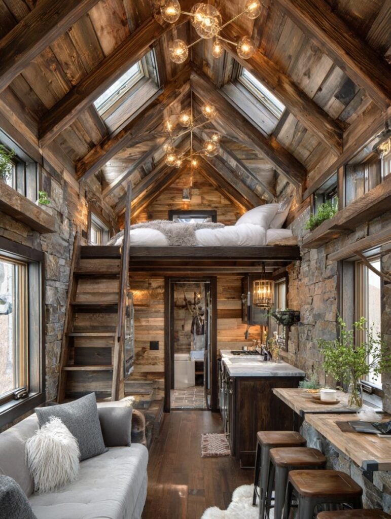 40 Luxurious Rustic Tiny Home Interiors – Home Stratosphere