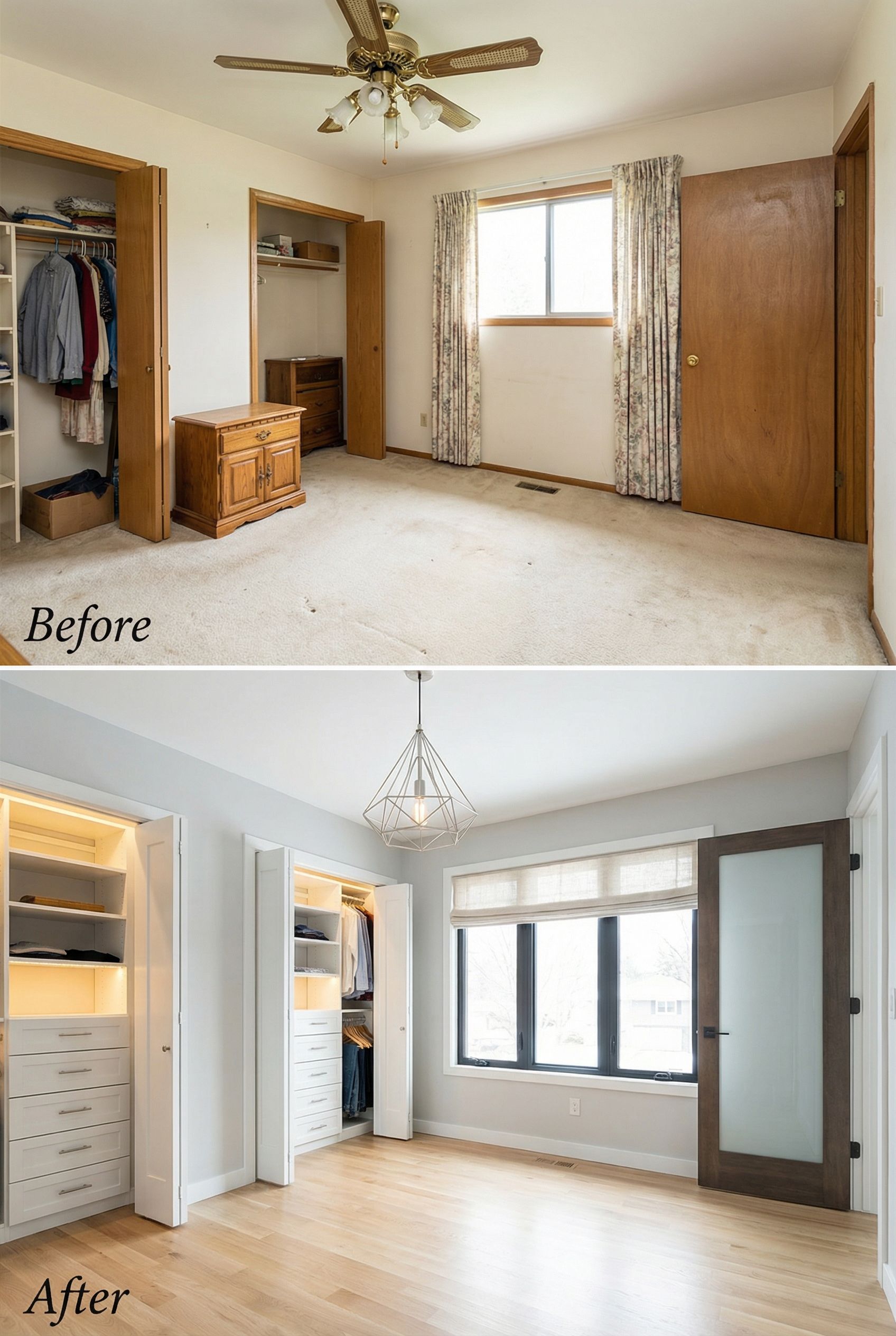 Kids' Toy Closet → Multi-Zone Storage with Pull-Out Bins