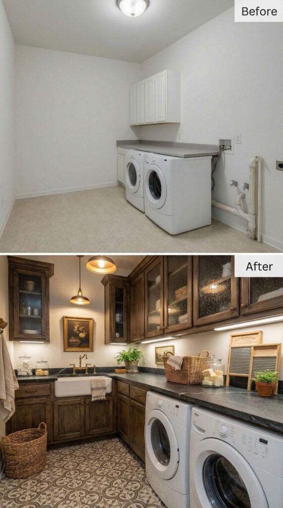 30 Mind-Blowing Before & After Laundry Room Designs – From Dull Builder ...