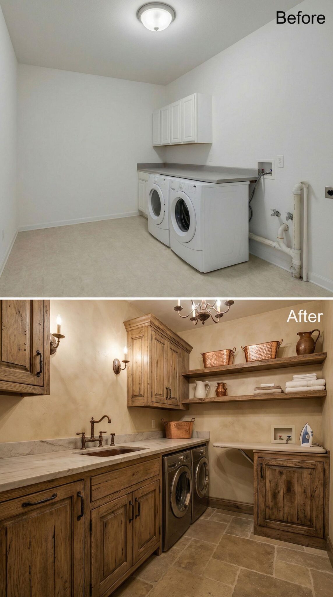 30 Mind-Blowing Before & After Laundry Room Designs – From Dull Builder ...
