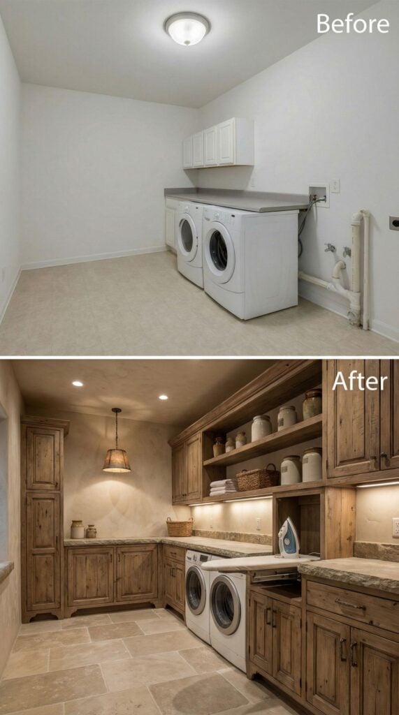 30 Mind-Blowing Before & After Laundry Room Designs – From Dull Builder ...