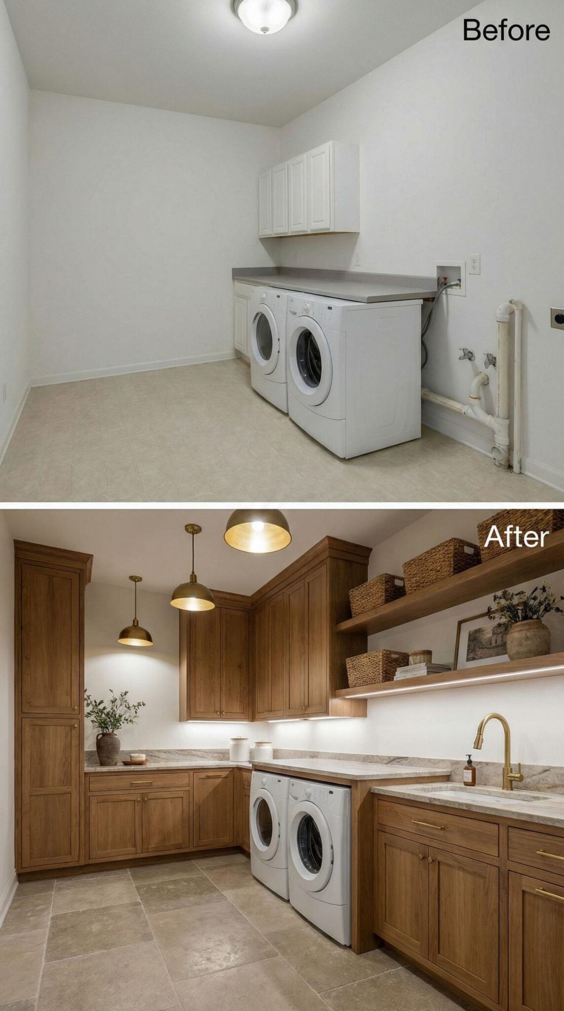 30 Mind-Blowing Before & After Laundry Room Designs – From Dull Builder ...