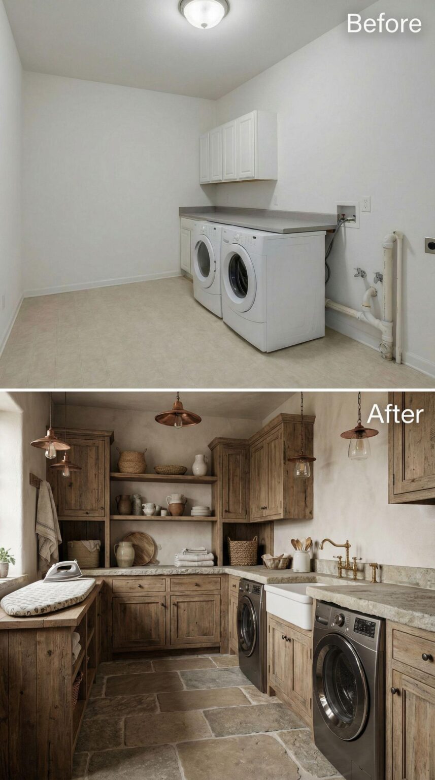 30 Mind-Blowing Before & After Laundry Room Designs – From Dull Builder ...