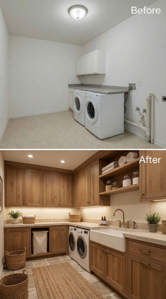 30 Mind-Blowing Before & After Laundry Room Designs – From Dull Builder ...