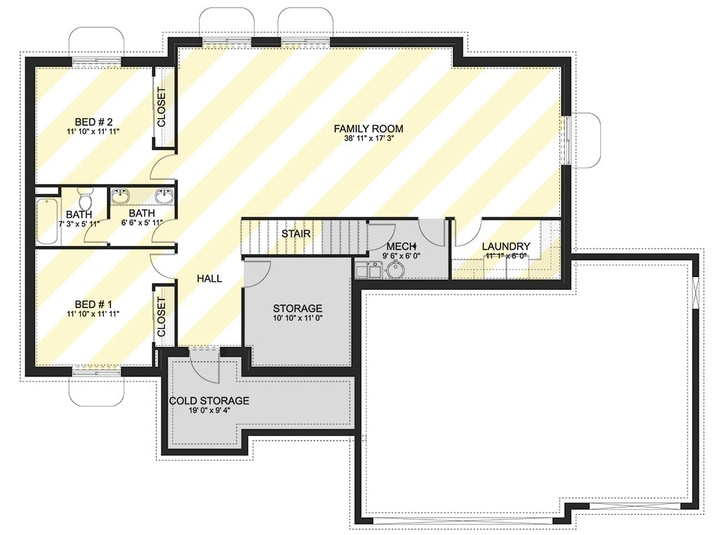 Lower Level Floor Plan