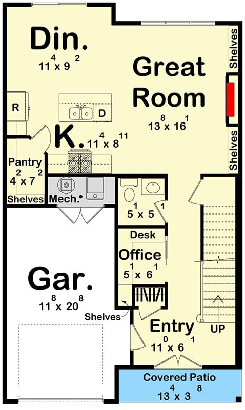 Main Level Floor Plan