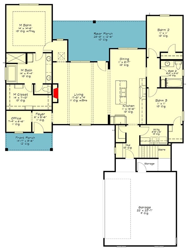 Main Level Floor Plan