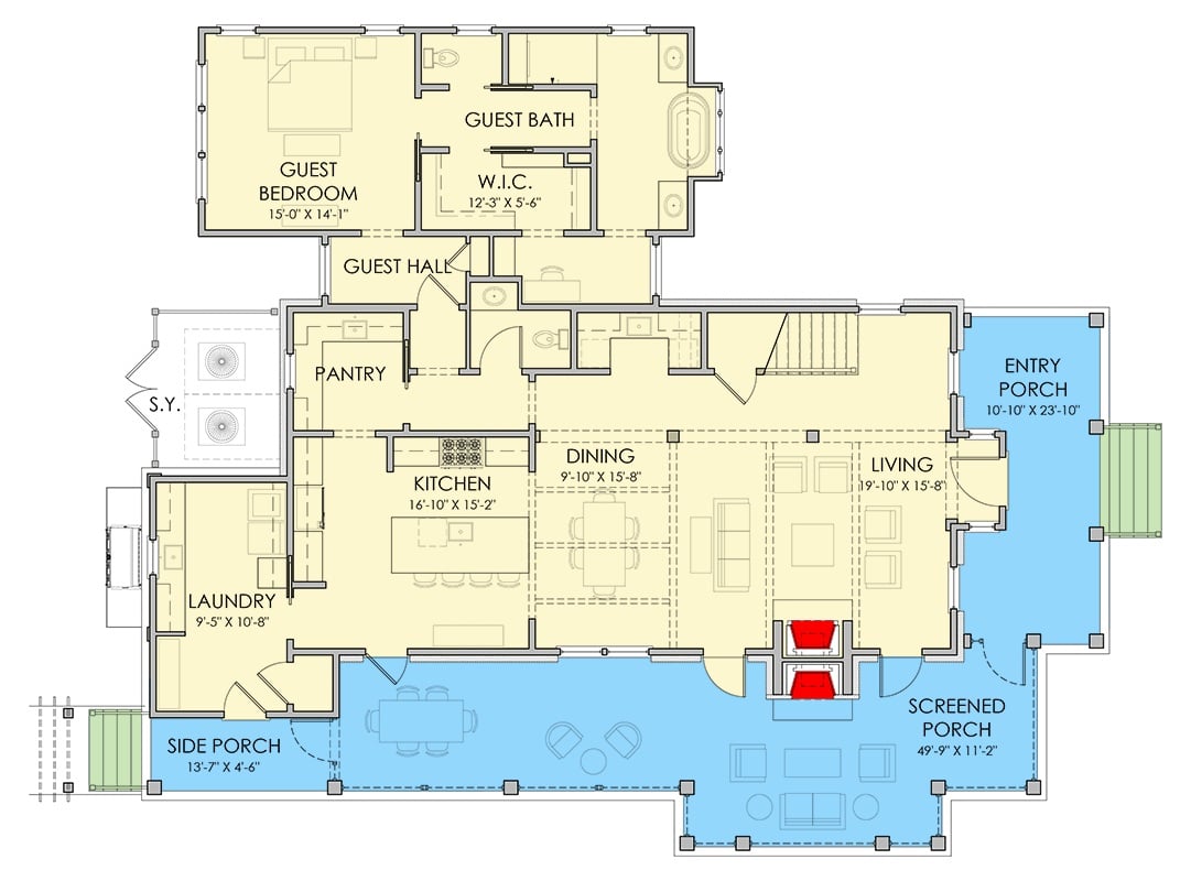 Main Level Floor Plan