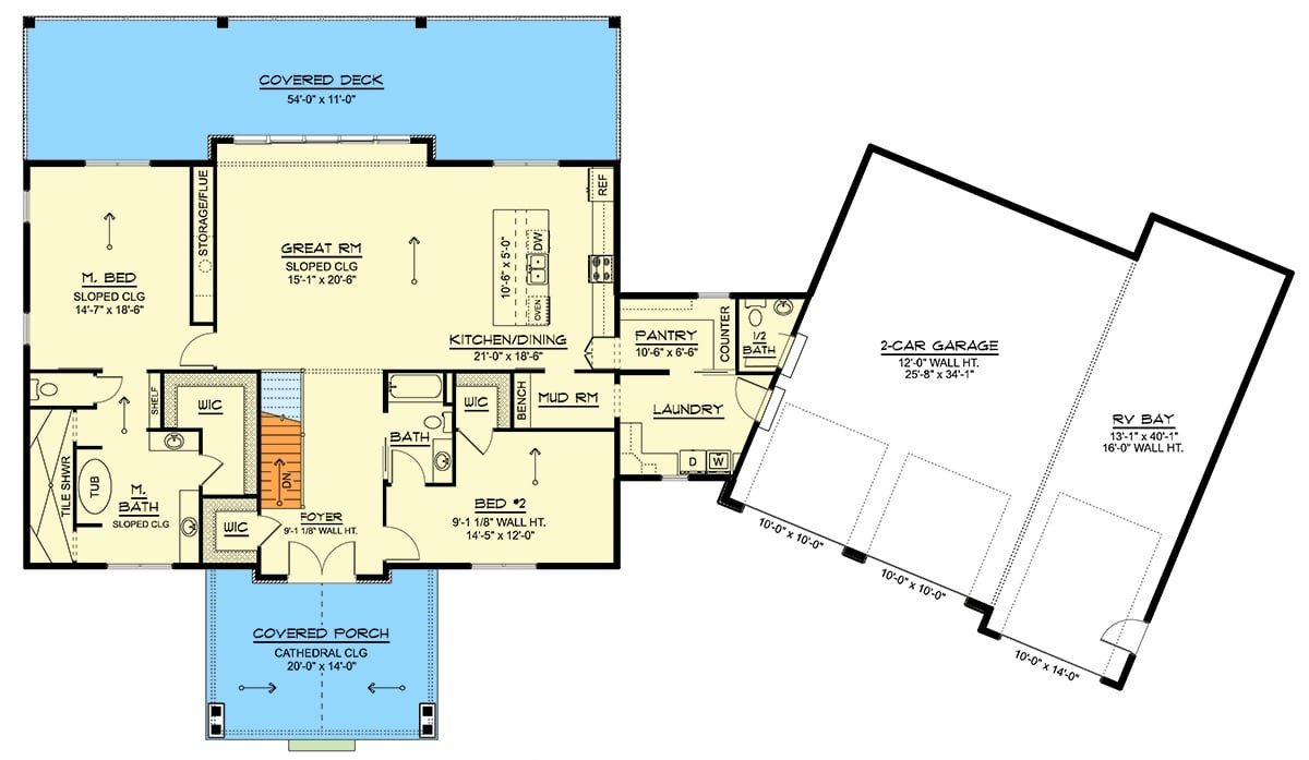 Main Level Floor Plan