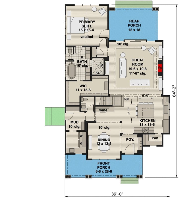 Main Level Floor Plan