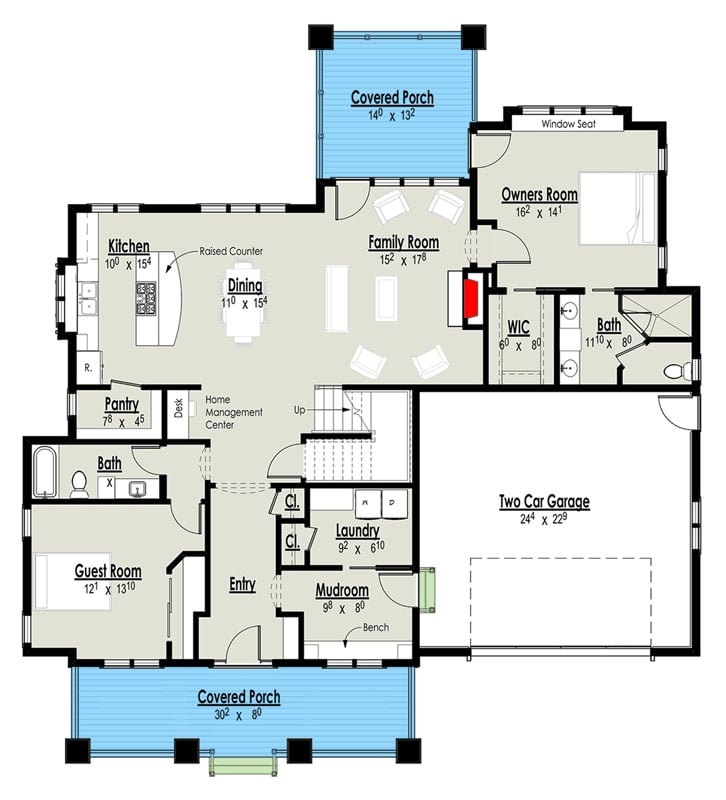 Main Level Floor Plan