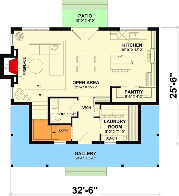 Main Level Floor Plan