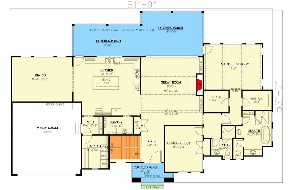 Main Level Floor Plan