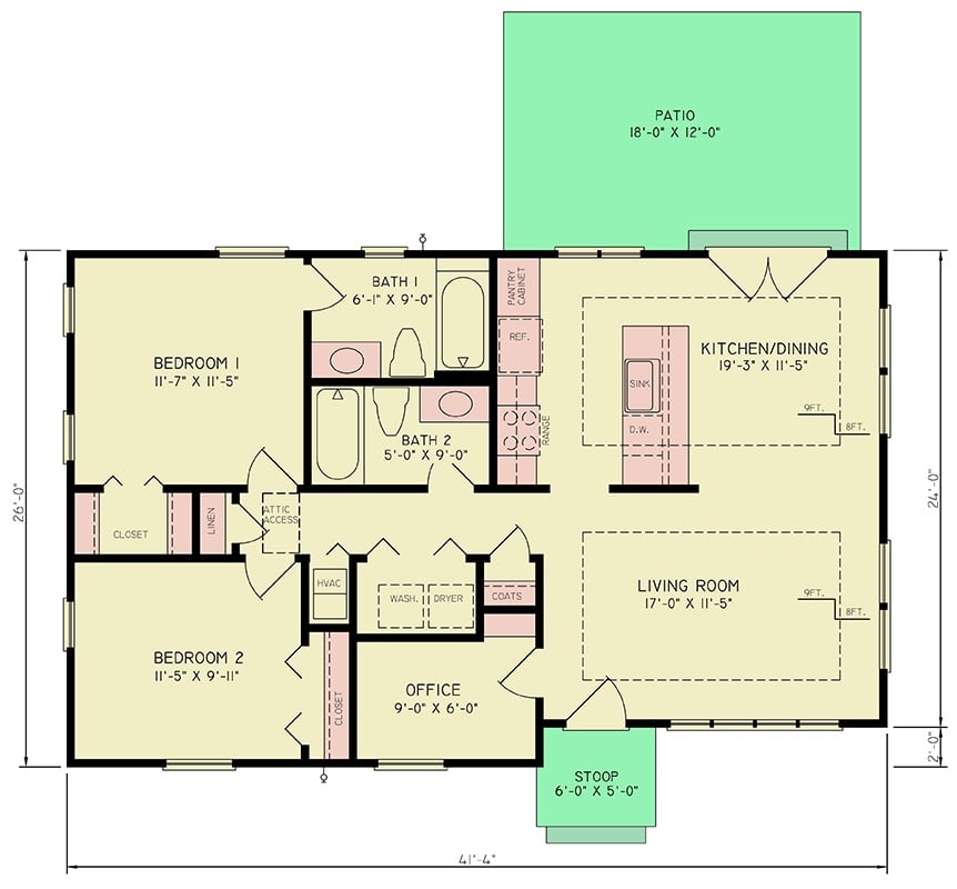 Main Level Floor Plan