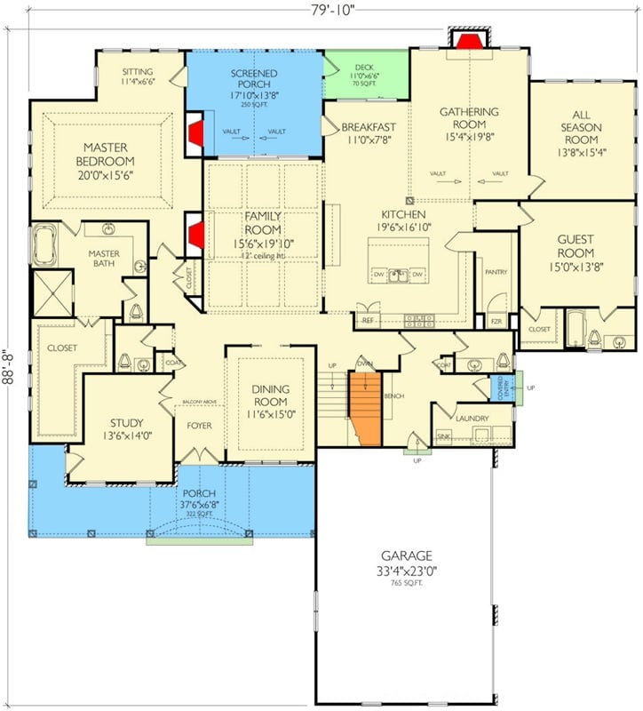 Main Level Floor Plan