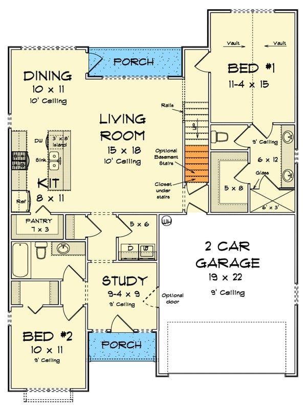 Main Level Floor Plan