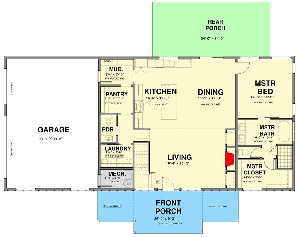 Main Level Floor Plan