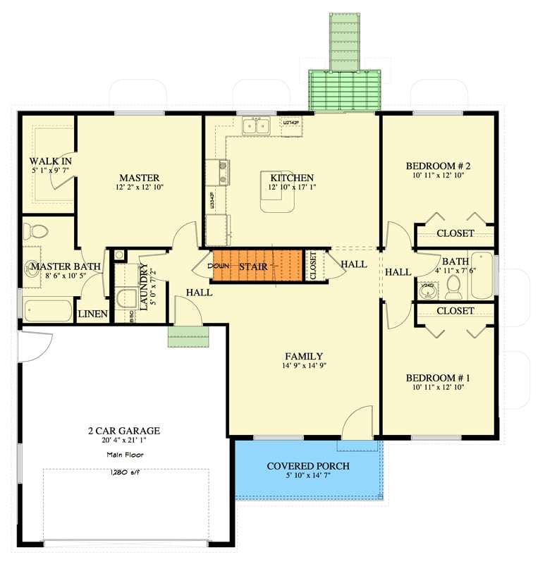 Main Level Floor Plan