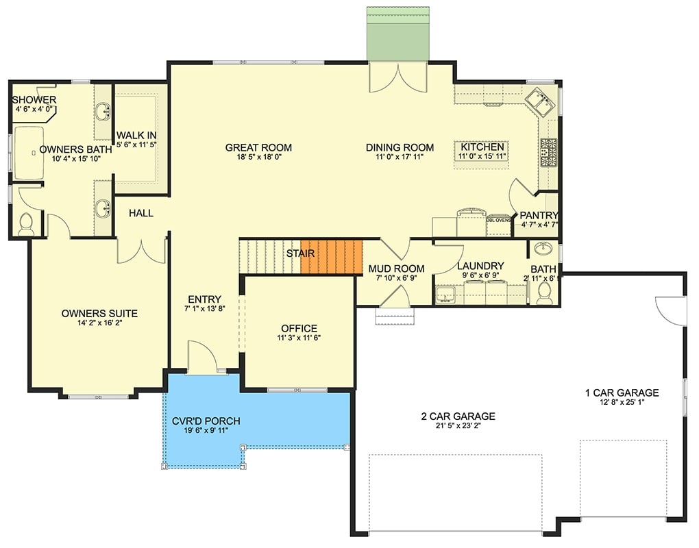 Main Level Floor Plan