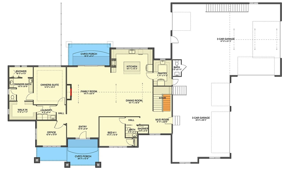Main Level Floor Plan
