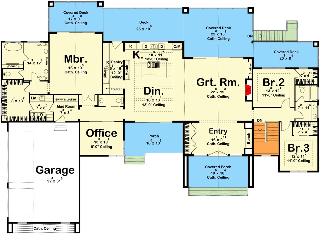 Main Level Floor Plan