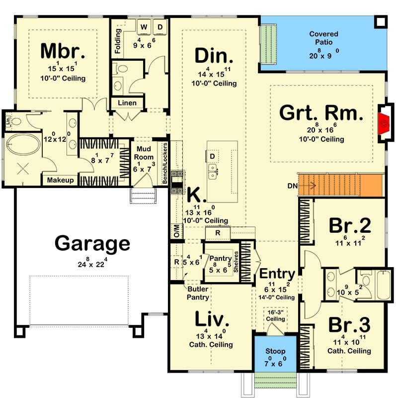 Main Level Floor Plan