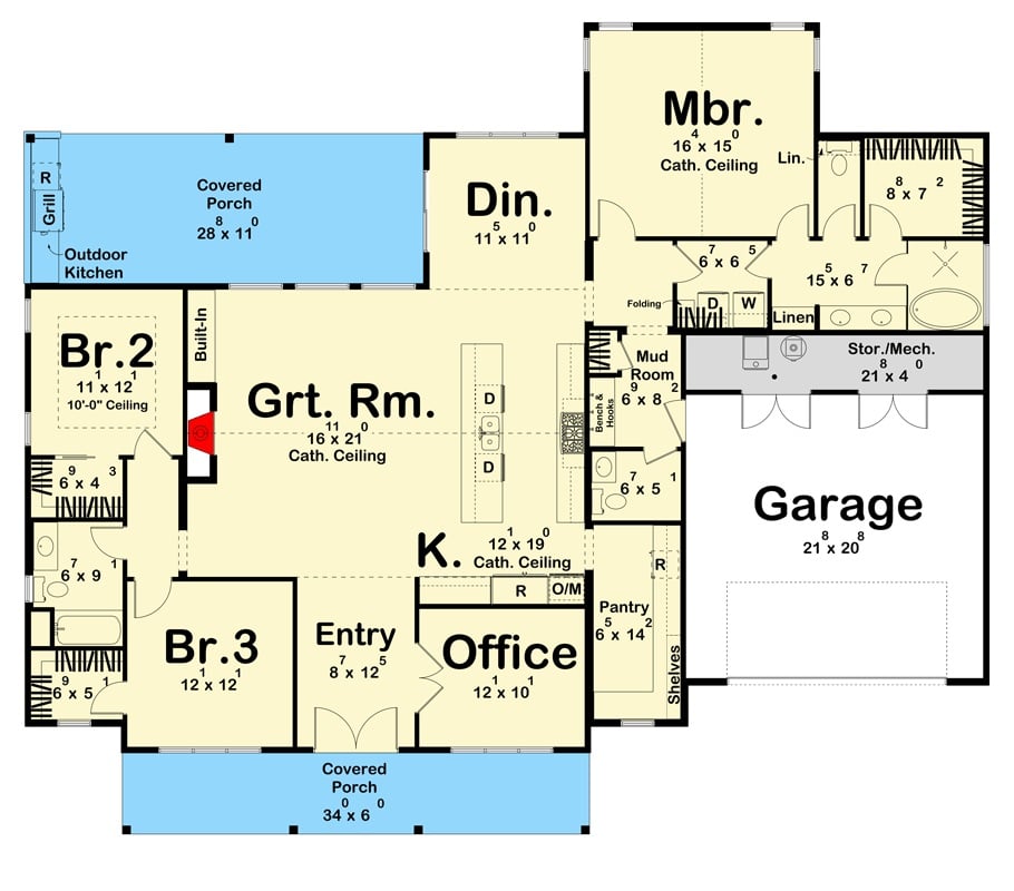 Main Level Floor Plan
