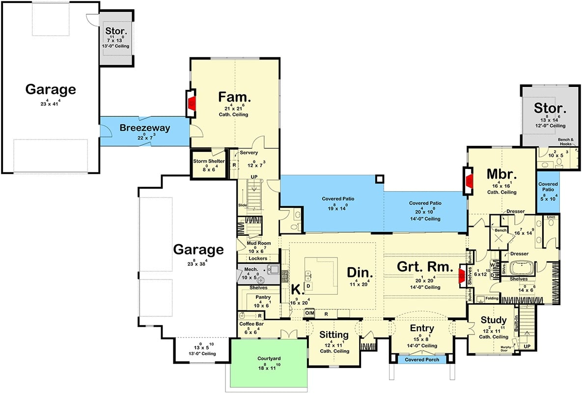 Main Level Floor Plan