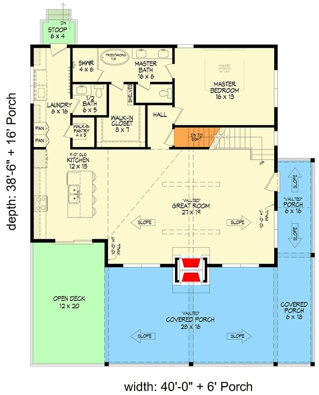 Main Level Floor Plan