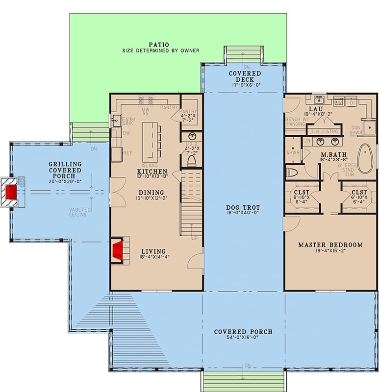 Main Level Floor Plan