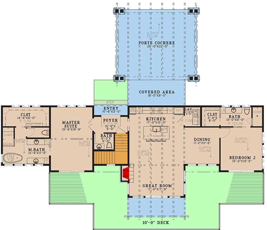 Main Level Floor Plan