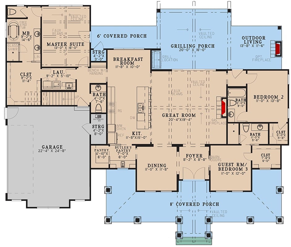 Main Level Floor Plan