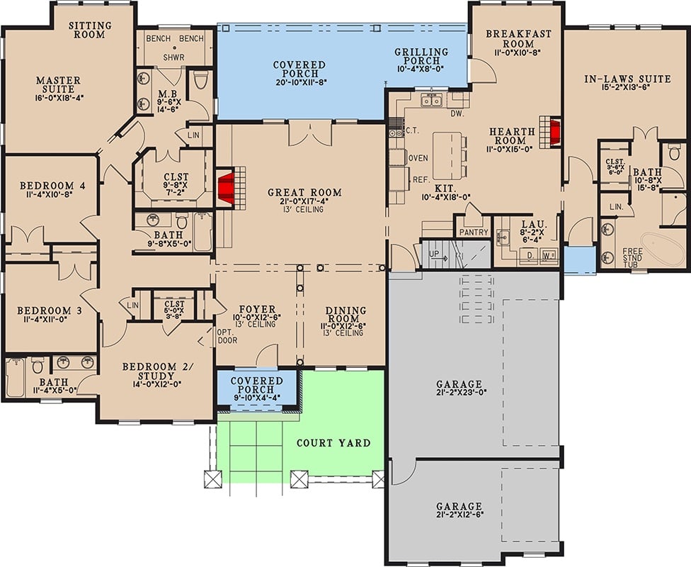 Main Level Floor Plan