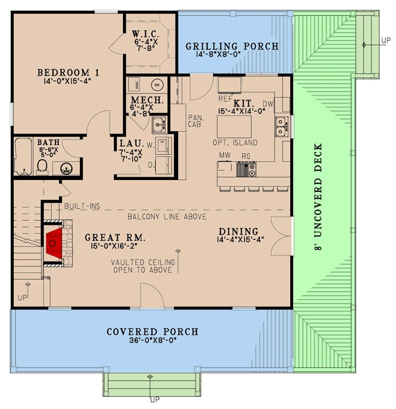 Main Level Floor Plan