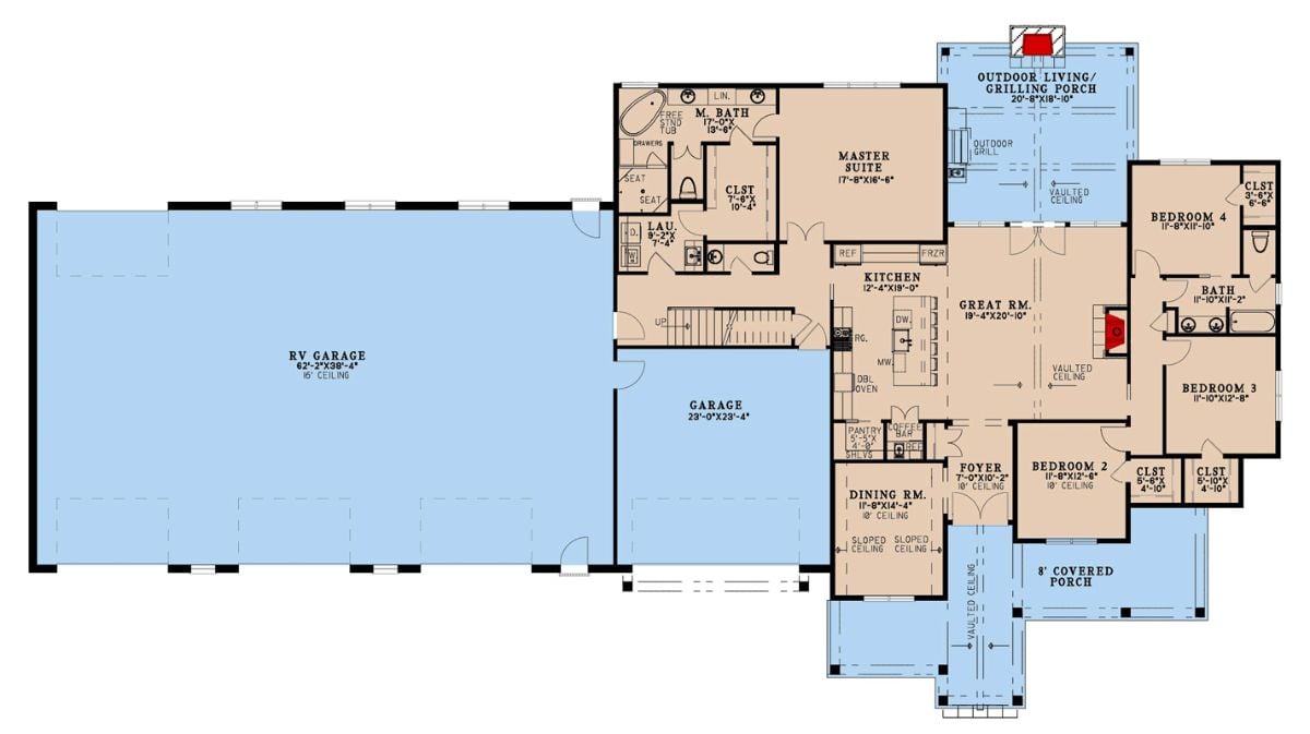 Main Level Floor Plan