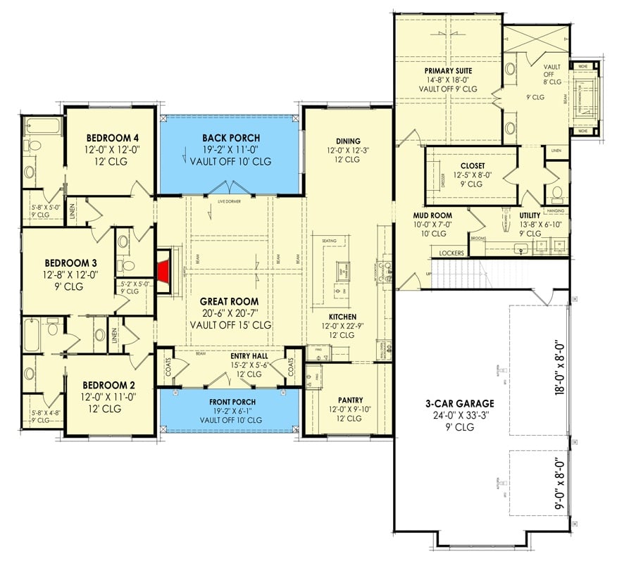 Main Level Floor Plan