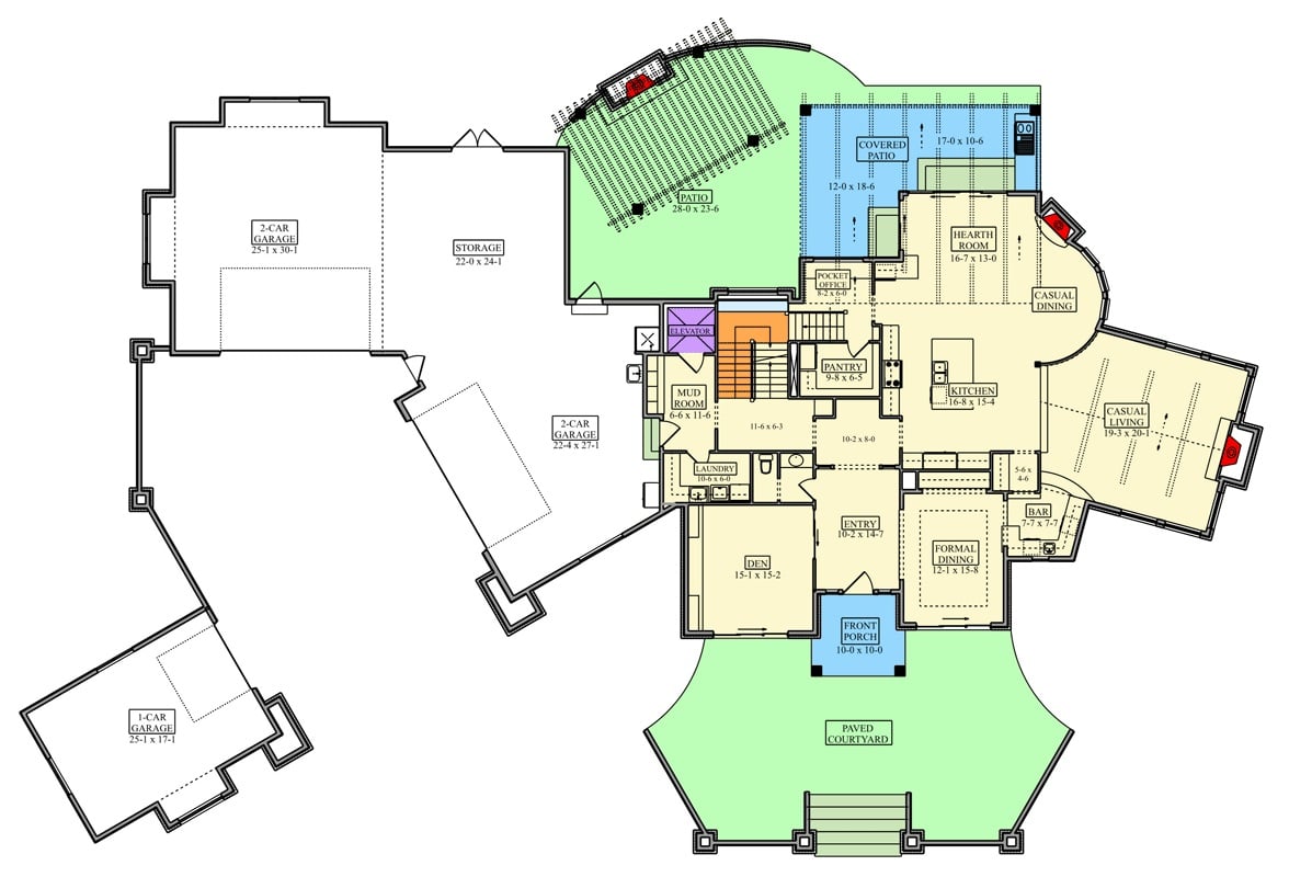 Main Level Floor Plan