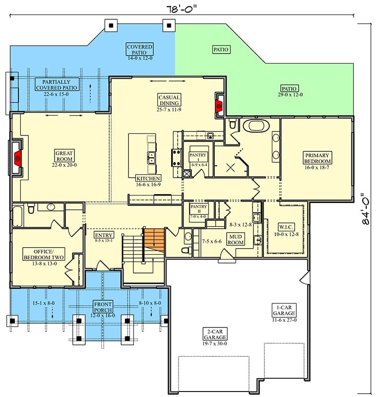 Main Level Floor Plan