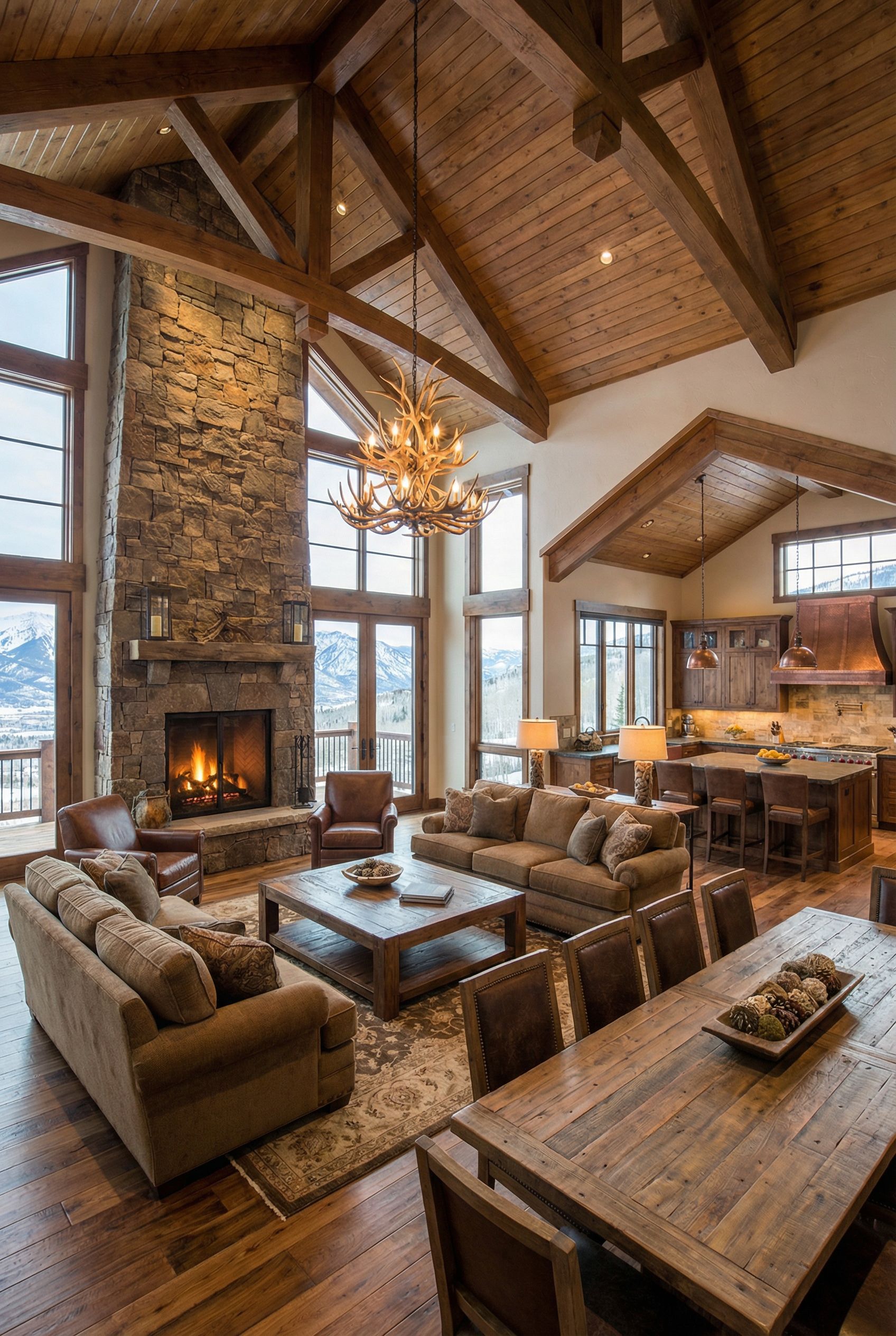 Mountain Lodge Luxury Great Room