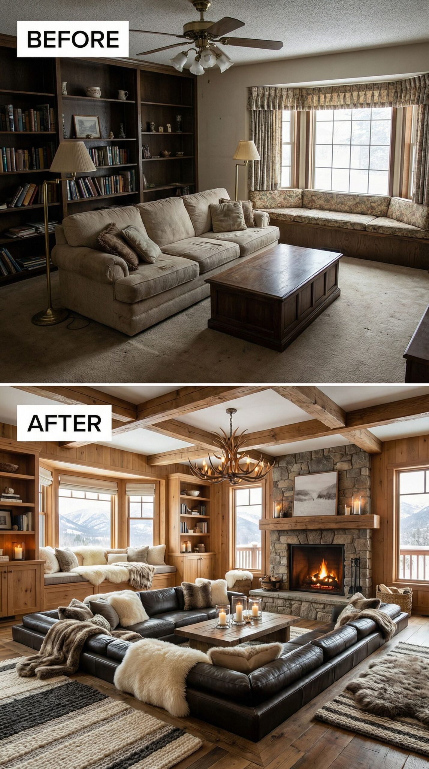 Neglected Family Room → Plush Conversation Pit