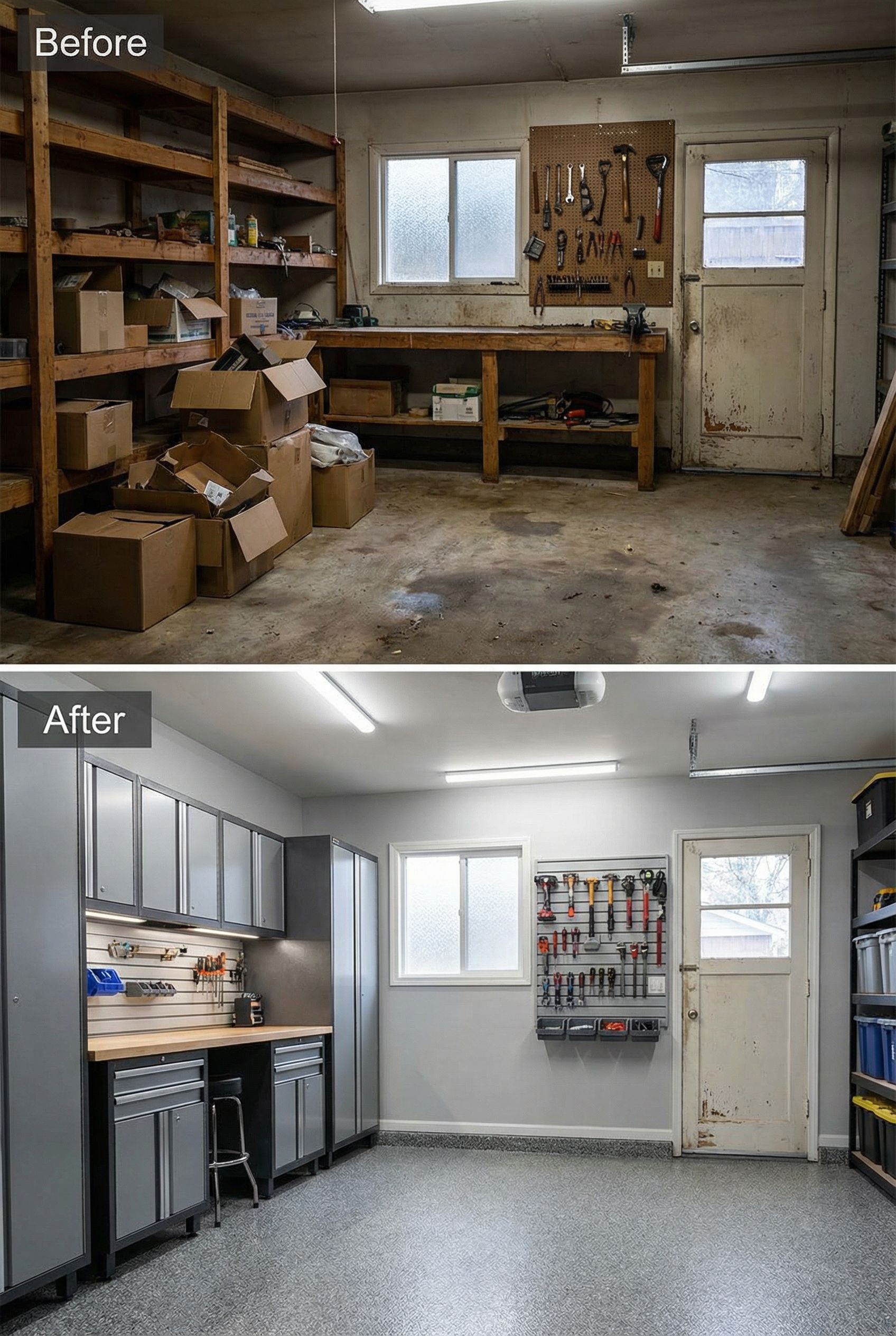 Outdated Storage Space → Multi-Purpose Family Hub