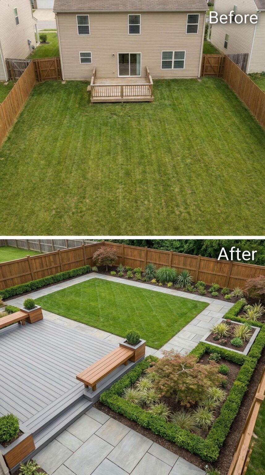 36 Genius Before & After Backyard Garden Makeovers – From Boring to ...
