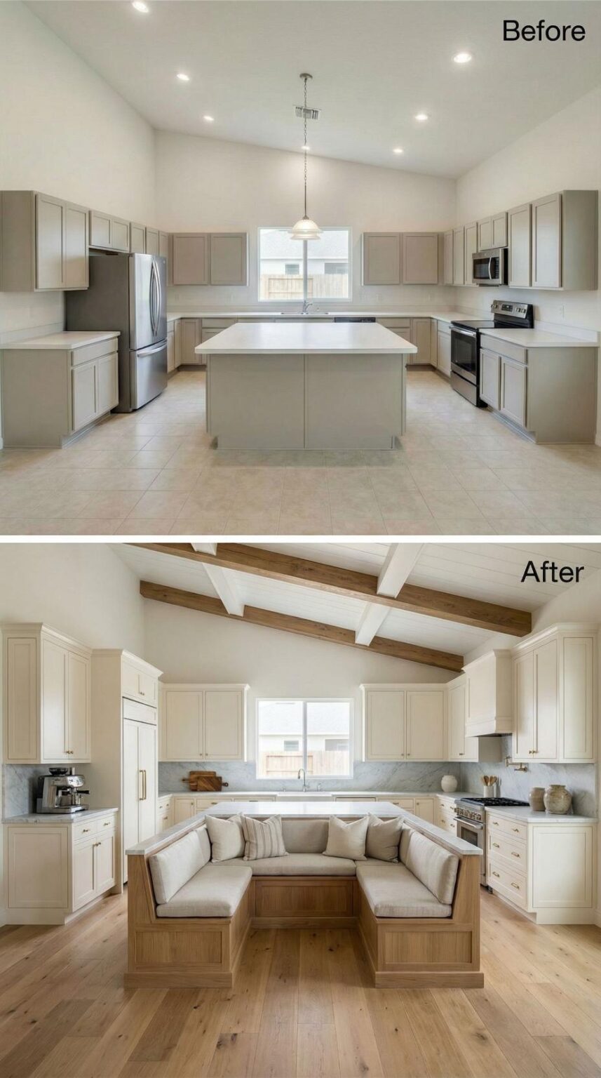 35 Before & After Kitchen Transformations - From Boring Builder-Grade ...