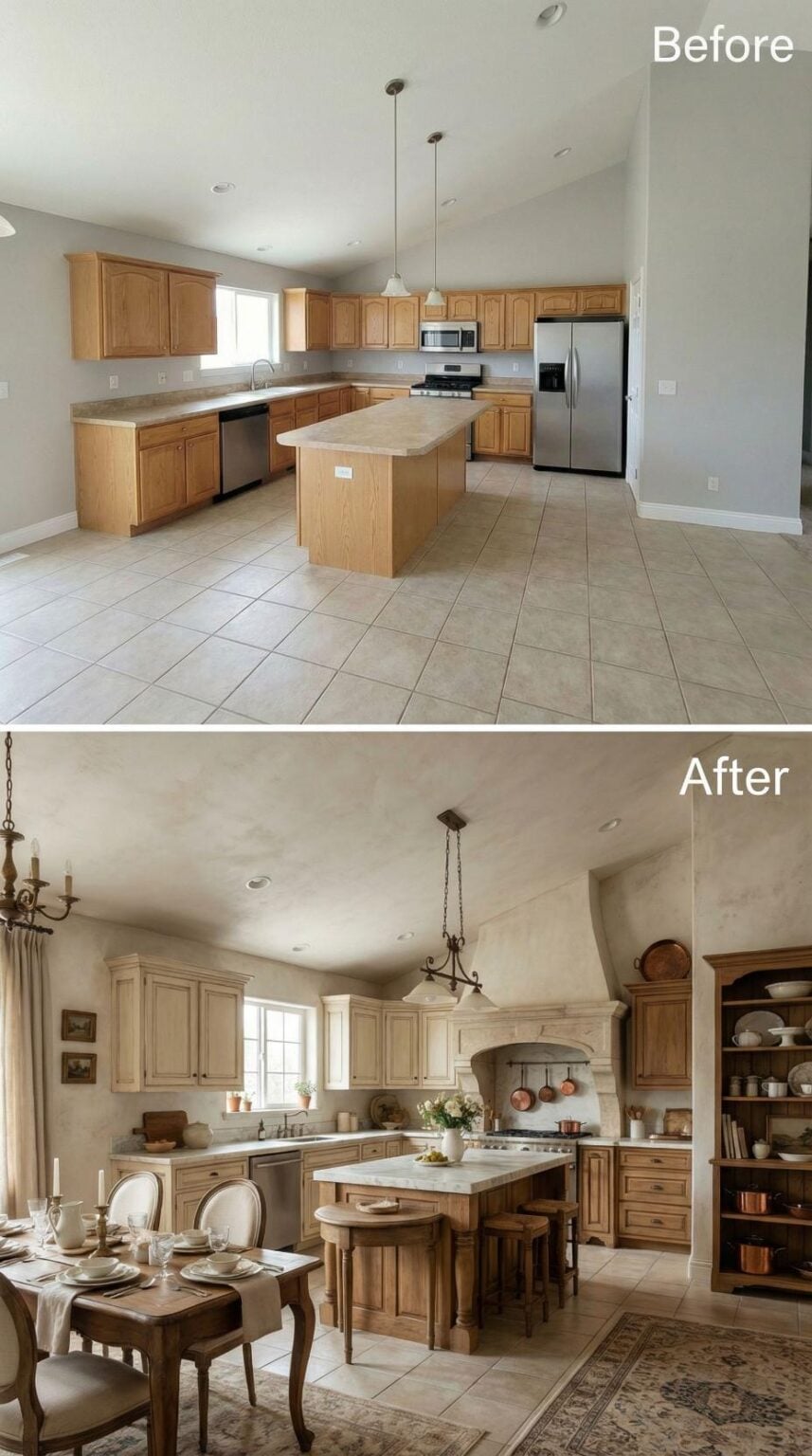 33 Before & After Kitchen Designs – From Boring Builder Grade to ...