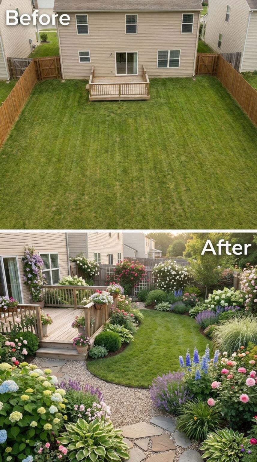 36 Genius Before & After Backyard Garden Makeovers – From Boring to ...